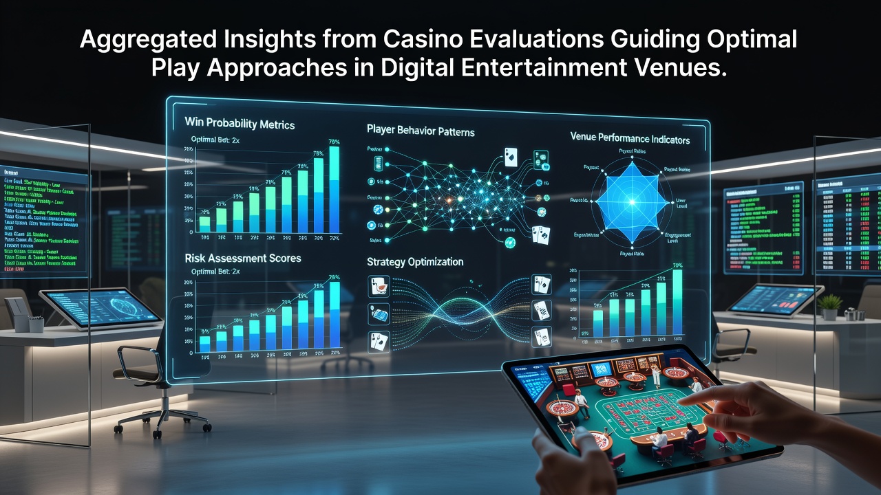 Aggregierte Daten aus Casino-Bewertungen visualisiert in Diagrammen für digitale Spielplattformen