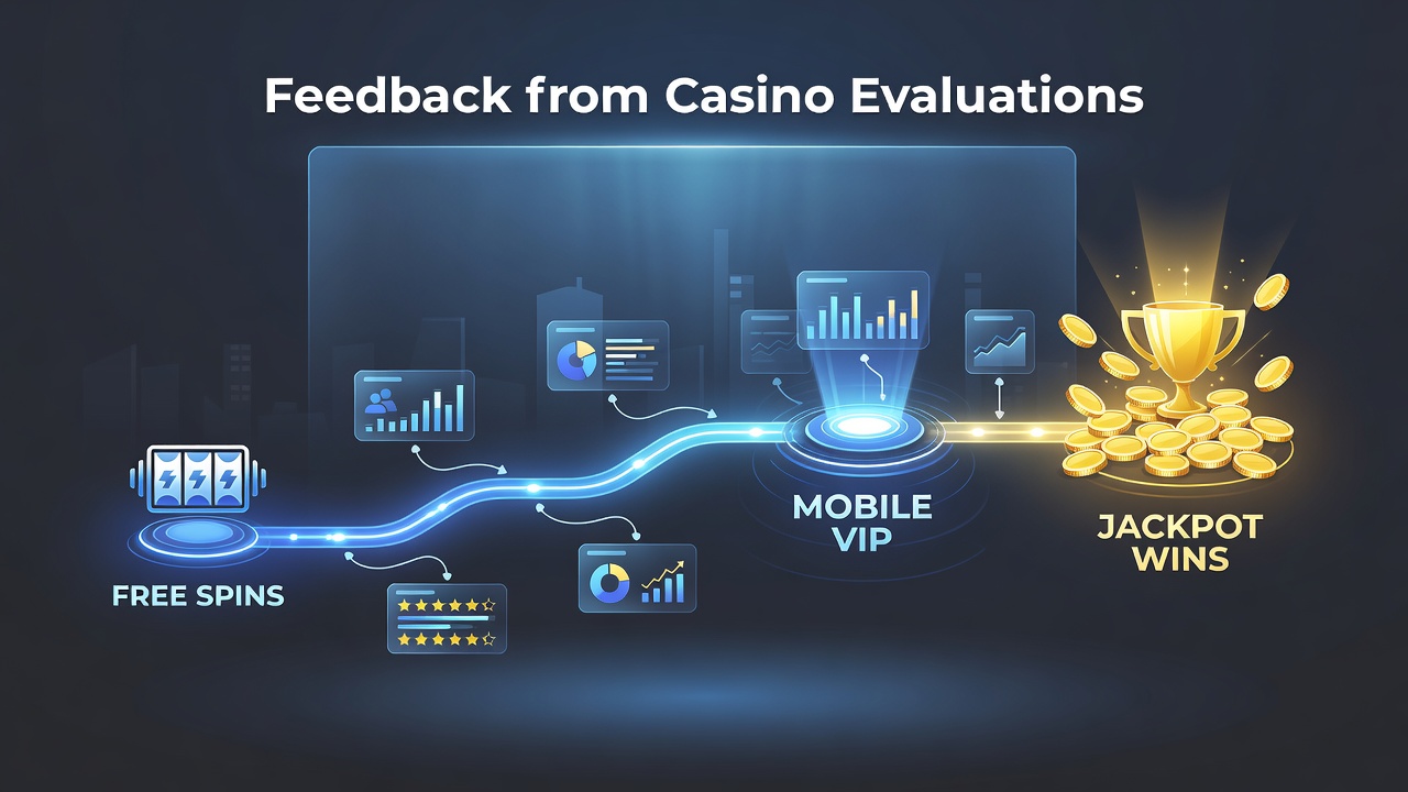 Analyse von Casino-Bewertungen mit Fokus auf VIP-Aufstieg und Jackpots
