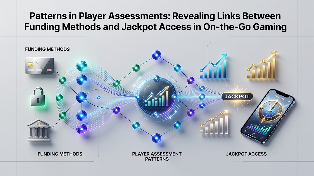 Grafische Darstellung von Bewertungsmustern und Transaktionsflüssen zu Jackpots in mobilen Casino-Systemen