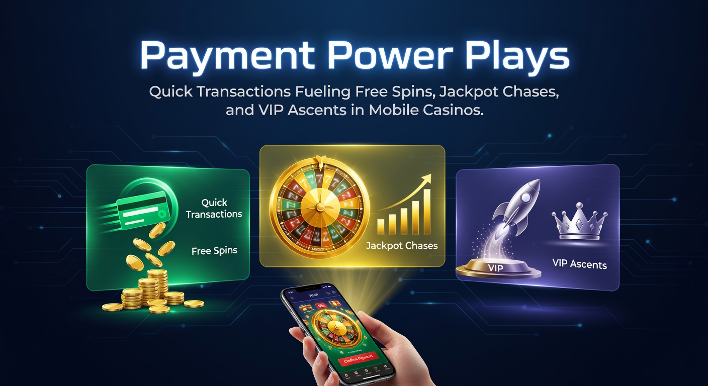 Smartphone mit Mobile Casino App und Zahlungssymbolen wie PayPal und Kreditkarte, die Freispiele und Jackpots symbolisieren