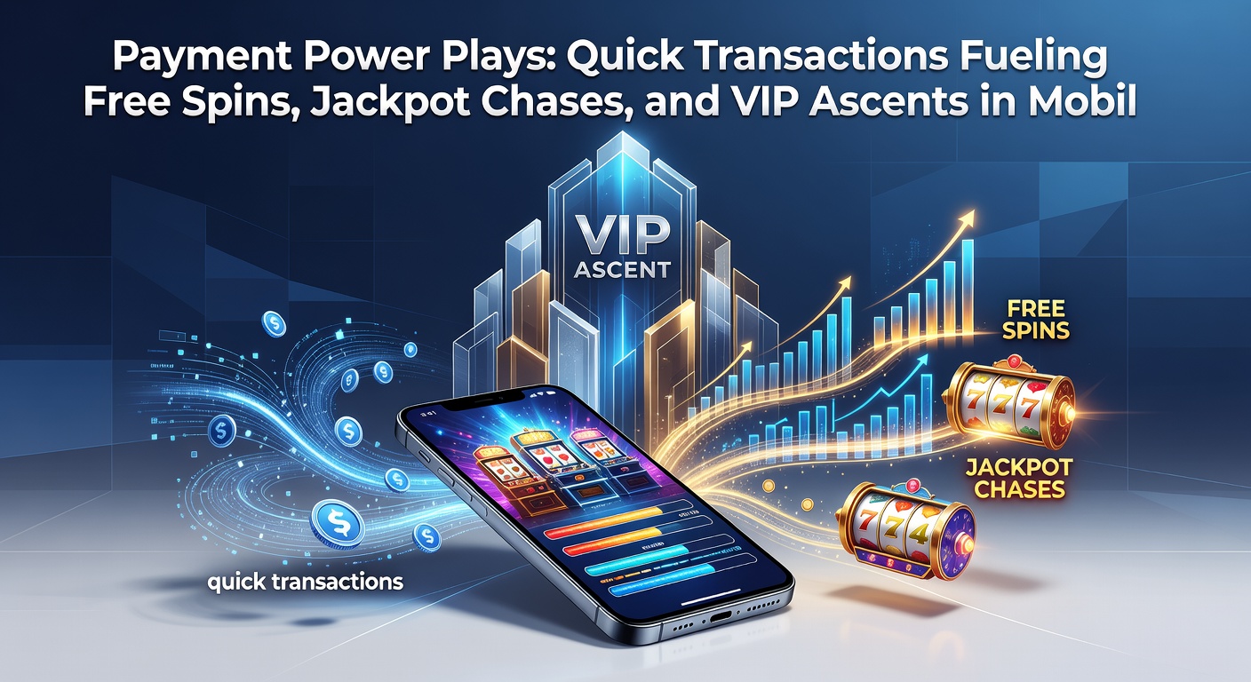 Dynamisches Bild eines Jackpots, der mit schnellen Zahlungspfeilen und Mobile-Geräten ansteigt, inklusive VIP-Symbole