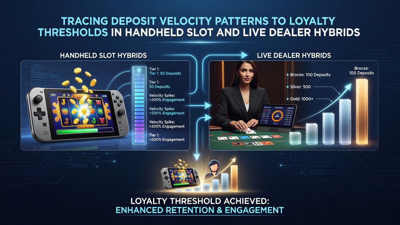 Mobile App-Screenshots mit Einzahlungs- und Treuefortschrittsanzeigen in Slot-Live-Hybriden